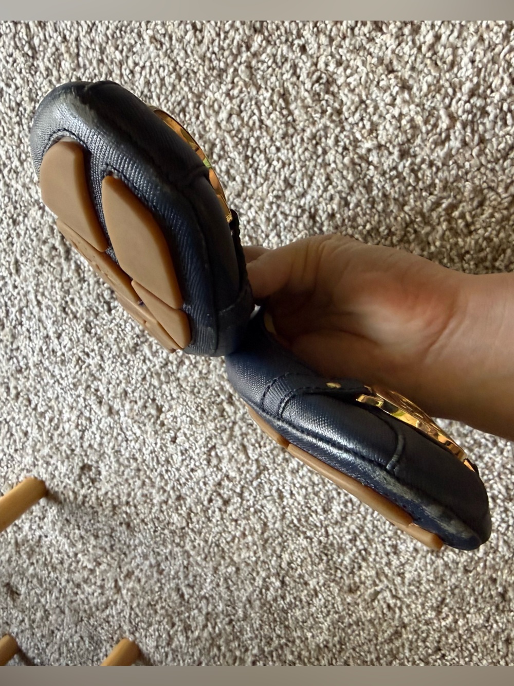 Michael Kors Fulton Moc Navy Flats - Picture 7 of 11